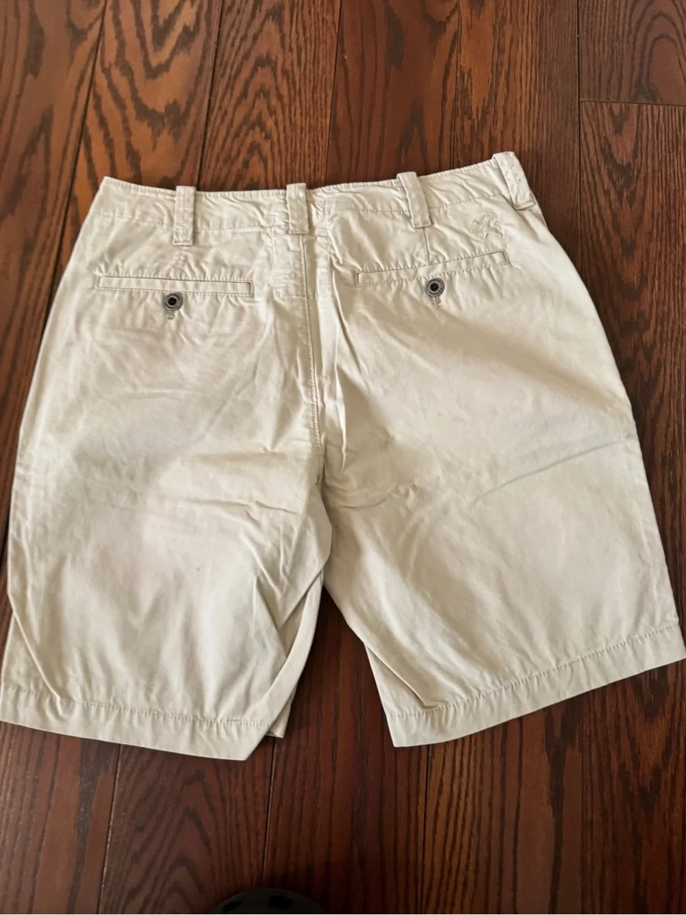 Express Men's Flat Front Shorts - Light Khaki